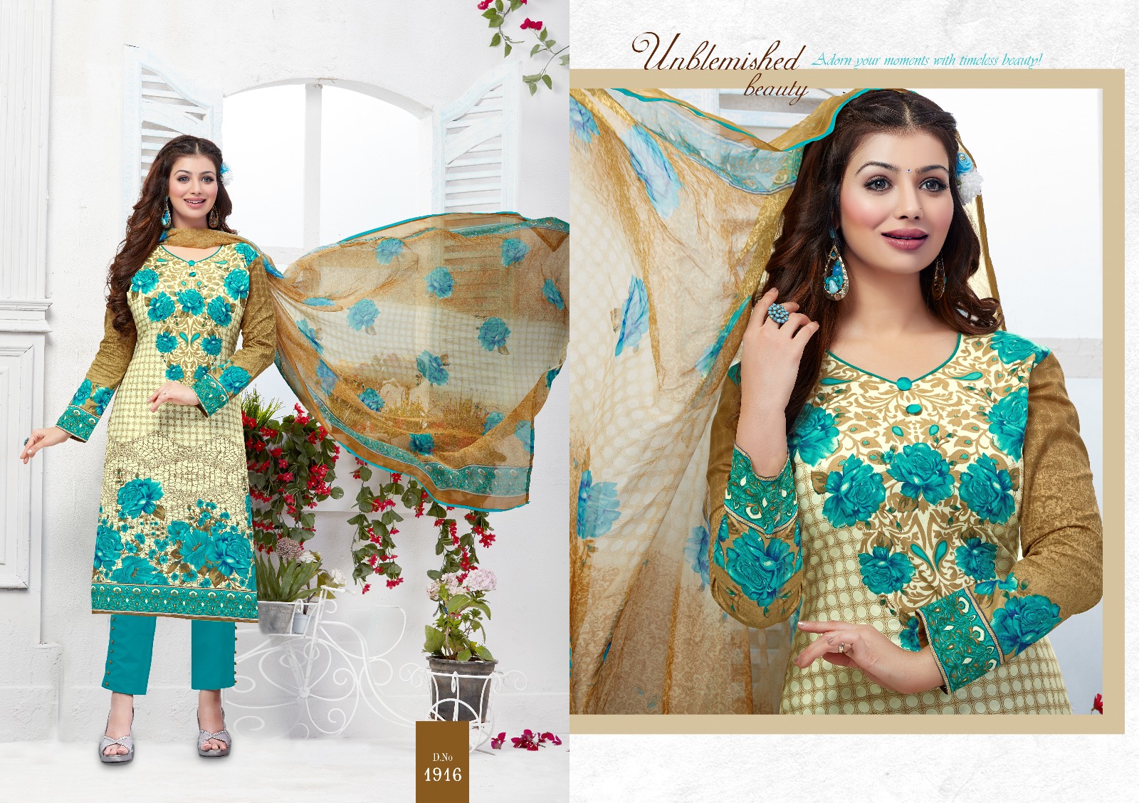 Haseen Vol 9 By M Pankaj Fashion 1913 To 1919 Series Bollywood Stylish Designer Printed Casual Wear Lawn Cotton Dresses At Wholesale Price