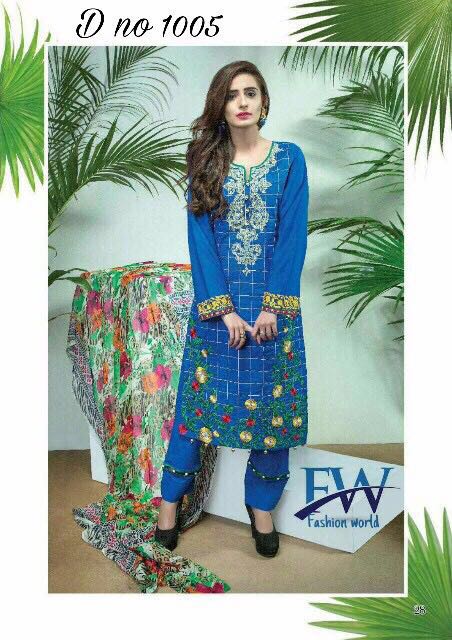 Haya Emaan Nx By Fashid Wholesale Beautiful Pakistani Suits Fully Embroidered Work Colorful Party Wear & Ethnic Wear Pure Cotton Dresses At Wholesale Price