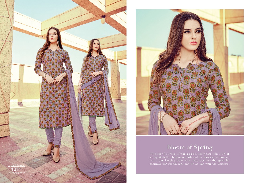 Hifsa By Shivang International 1001 To 1012 Series Beautiful Stylish Designer Party Wear Casual Wear Printed Cotton Dresses At Wholesale Price