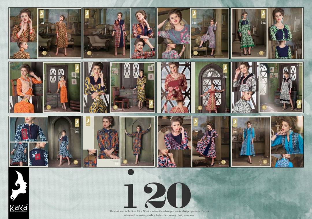 I20 01 To 12 Series By Kaya Beautiful Colorful Stylish Fancy Party Wear Occasional Wear Casual Wear Printed Kurti At Wholesale Price