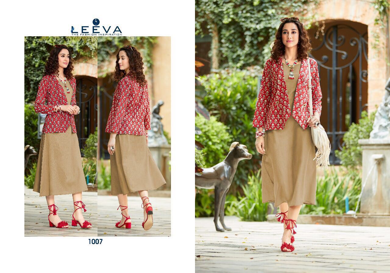 Impress Vol-1 By Leeva 1001 To 1008 Series Beautiful Stylish Colorful Fancy Casual Wear & Party Wear Rayon/ Cotton Printed Kurtis At Wholesale Price