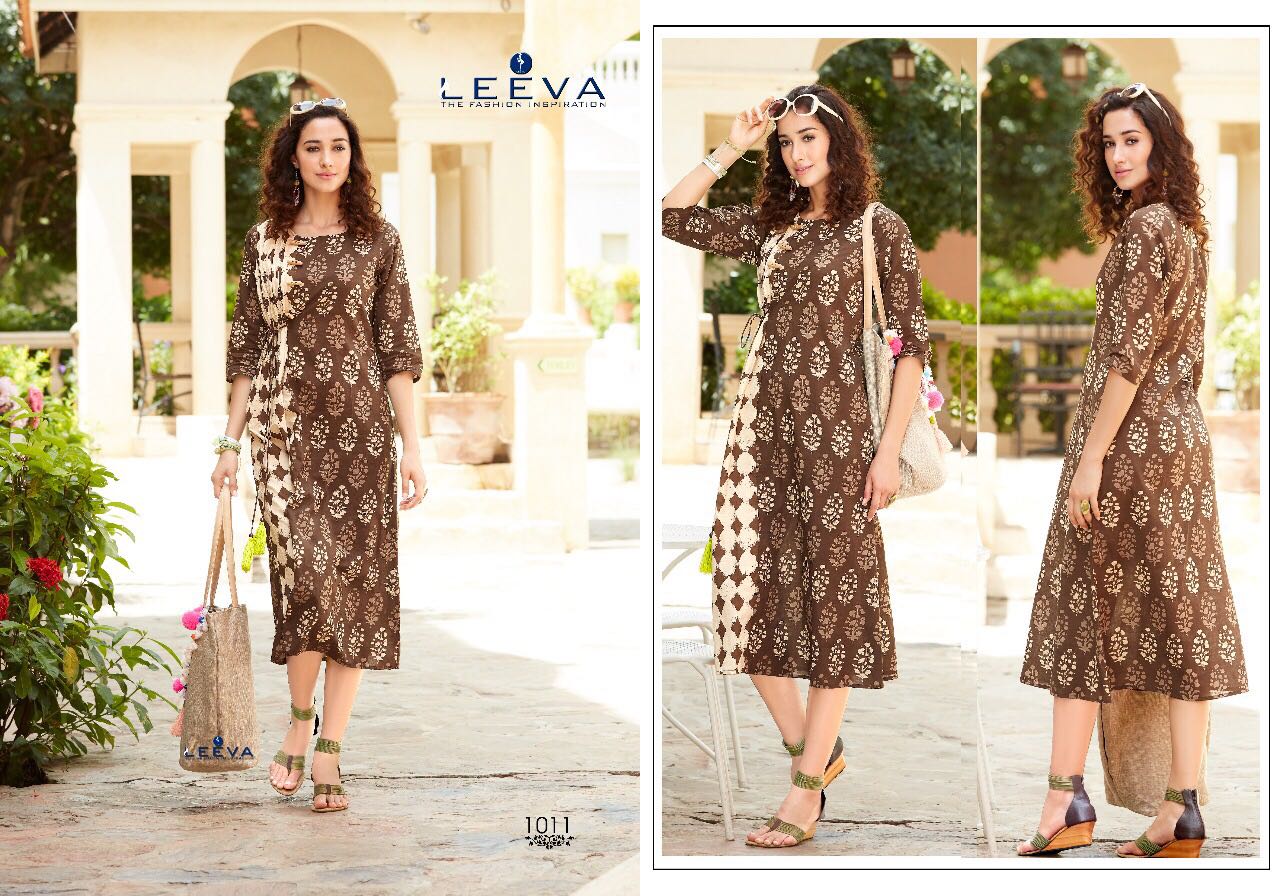 Impress Vol-2 By Leeva 1009 To 1017 Series Beautiful Stylish Colorful Fancy Casual Wear & Party Wear Rayon/ Cotton Printed Kurtis At Wholesale Price