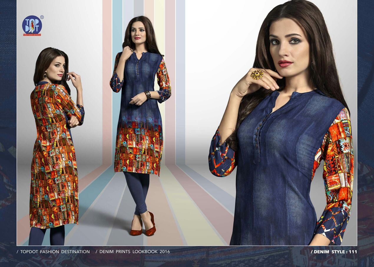 Indigo Rush By Top Dot 111 To 118 Series Indian Designer Colorful Beautiful Casual Wear And Ready To Wear Superior Georgette Printed Kurtis At Wholesale Price