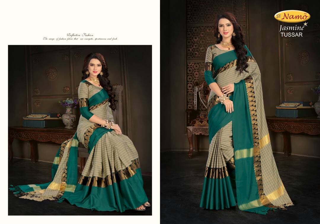 Jashmin 01 To 09 Series By St-namo Beautiful Colourful Stylish Fancy Pretty Party Wear Casual Wear Occasional Wear Printed Cotton Sarees At Wholesale Price