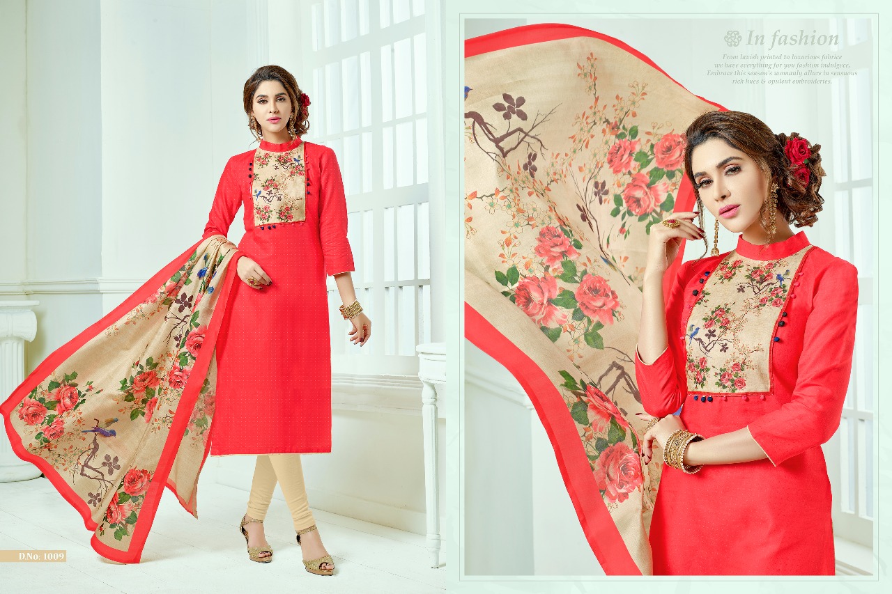 Jimikki Kammal By Amrut Varsha Creation 1001 To 1011 Series Beautiful Festival Special Colorful Fancy Ethnic Wear & Casual Wear Bombay Jacquard With Digital Print Dresses At Wholesale Price