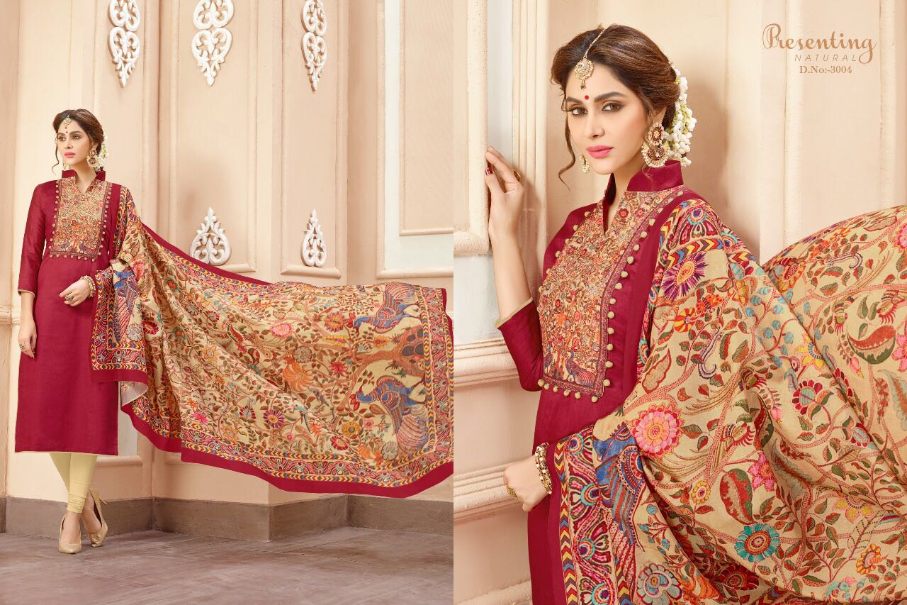Jimikki Kammal Vol-3 By Amrut Varsha Creation 3001 To 3011 Series Beautiful Colorful Stylish Ethnic Wear & Casual Wear Bombay Jacquard Digital Printed Dresses At Wholesale Price
