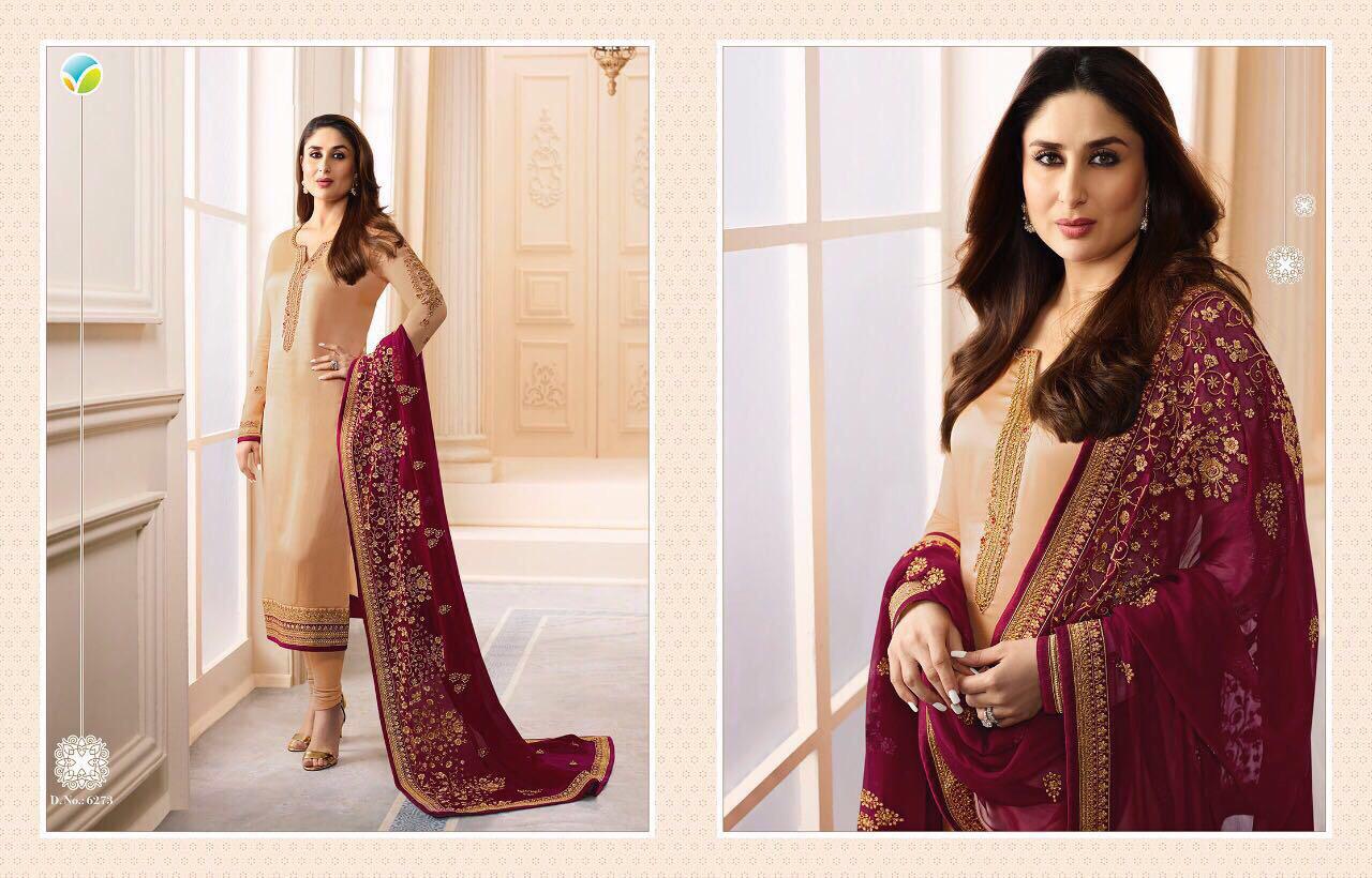 Kareena Vol-3 By Vinay Fashion 6271 To 6277 Series Designer Beautiful Colorful Party Wear & Occasional Wear Pure Georgette Embroidered Dresses At Wholesale Price