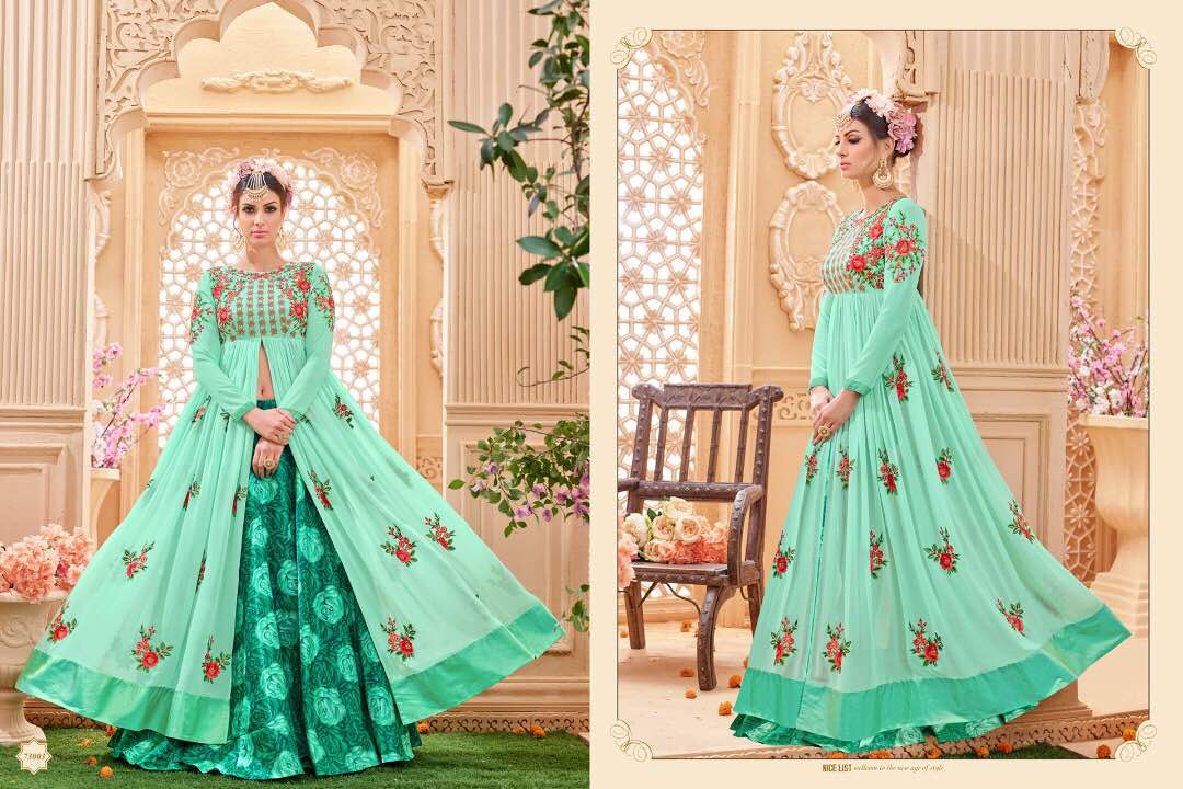 Kavvya Suits Vol-73 By B.g 73001 To 73008 Series Indian Designer Beautiful Embroidered Colorful Party Wear & Occasional Wear Faux Georgette & Banglori Silk Dresses At Wholesale Price