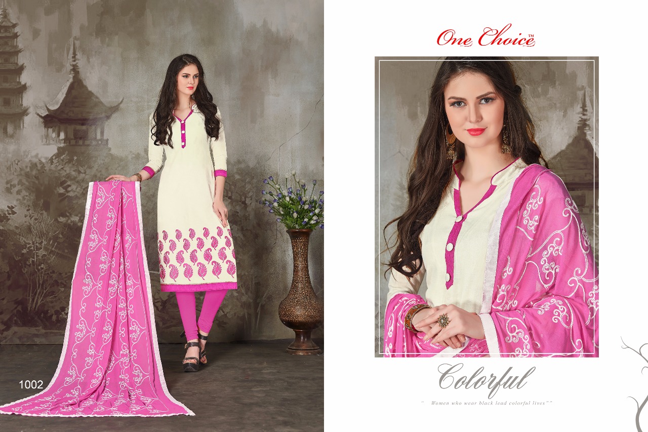 Kesar By One Choice 1001 To 1012 Series Indian Designer Suits Colorful Stylish Beautiful Embroidered Casual Wear & Party Wear & Occsional Wear Chanderi Dresses At Wholesale Price