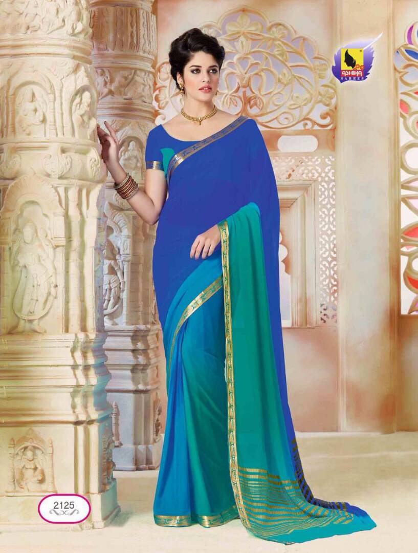 Kumkum 2111 To 2126 Series By Ashika Sarees Beautiful Colorful Stylish Fancy Pretty Party Wear Casual Wear Occasional Wear Printed Chiffon Sarees At Wholesale Price