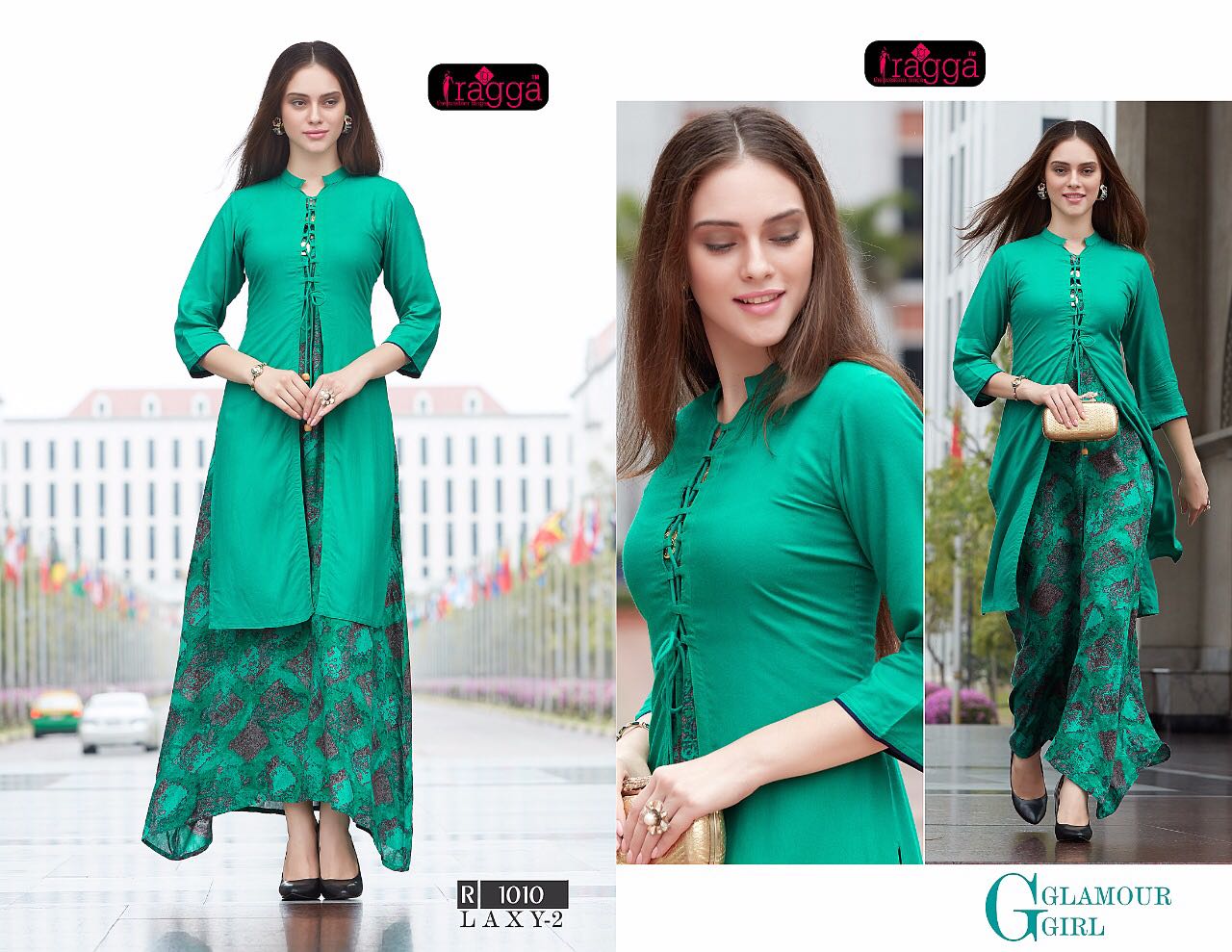 Laxy Vol-2 By Ragga 1008 To 1017 Series Designer Stylish Fancy Beautiful Colorful Casual & Party Wear & Ethnic Wear Rayon Printed & Dyed Long Kurtis At Wholesale Price