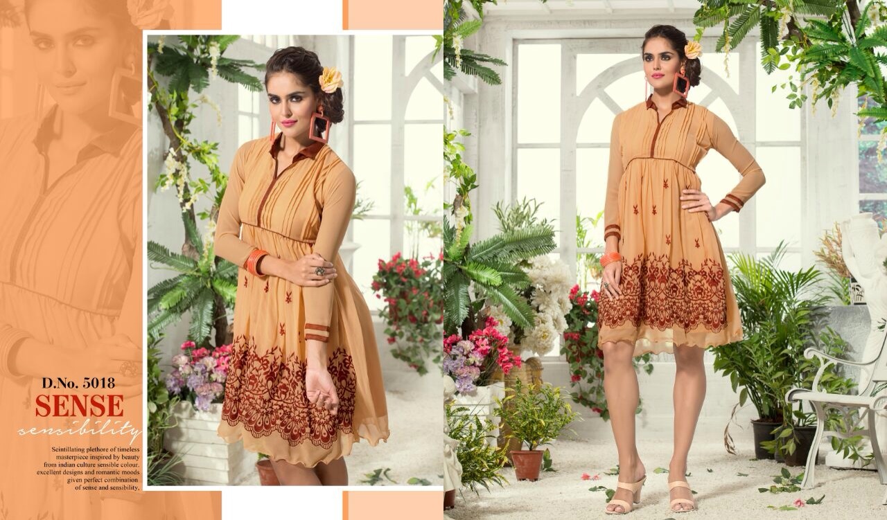 Levisha 5013 To 5022 Series By M.pankaj Fashion Western Beautiful Stylish Designer Embroidered Party Wear Georgette Kurtis At Wholesale Price