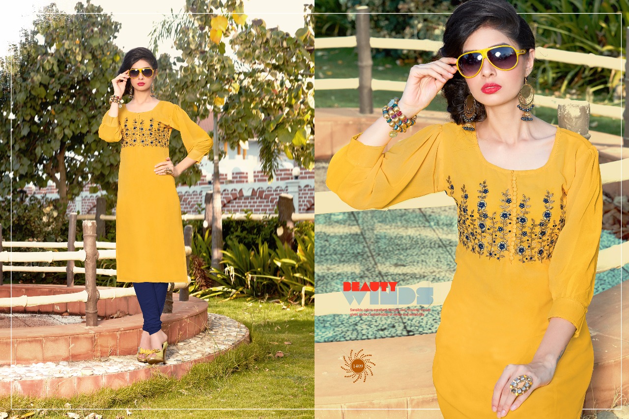 Mahira Vol-2 By Veera Tex 1401 To 1410 Series Indian Designer Stylish Embroidered Fancy Casual Wear & Occasional Wear Georgette & Santoon Inner Kurtis At Wholesale Price