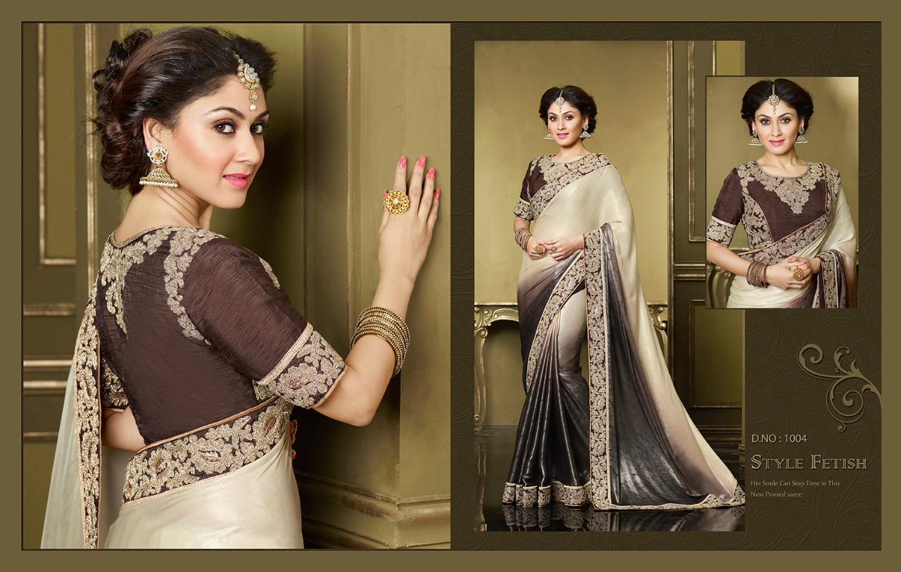 Manjari Fadnis 1000 Series By Fiona 1001 To 1009 Series Designer Wedding Collection Beautiful Stylish Colorful Fancy Party Wear & Occasional Wear Pure Heavy Georgette Embroidered Sarees At Wholesale Price