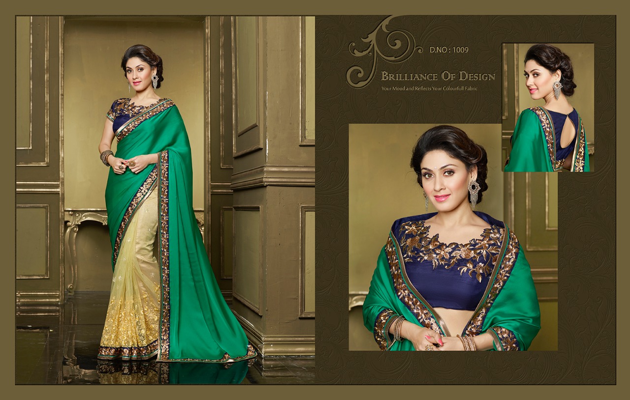 Manjari Fadnis 1000 Series By Fiona 1001 To 1009 Series Designer Wedding Collection Beautiful Stylish Colorful Fancy Party Wear & Occasional Wear Pure Heavy Georgette Embroidered Sarees At Wholesale Price
