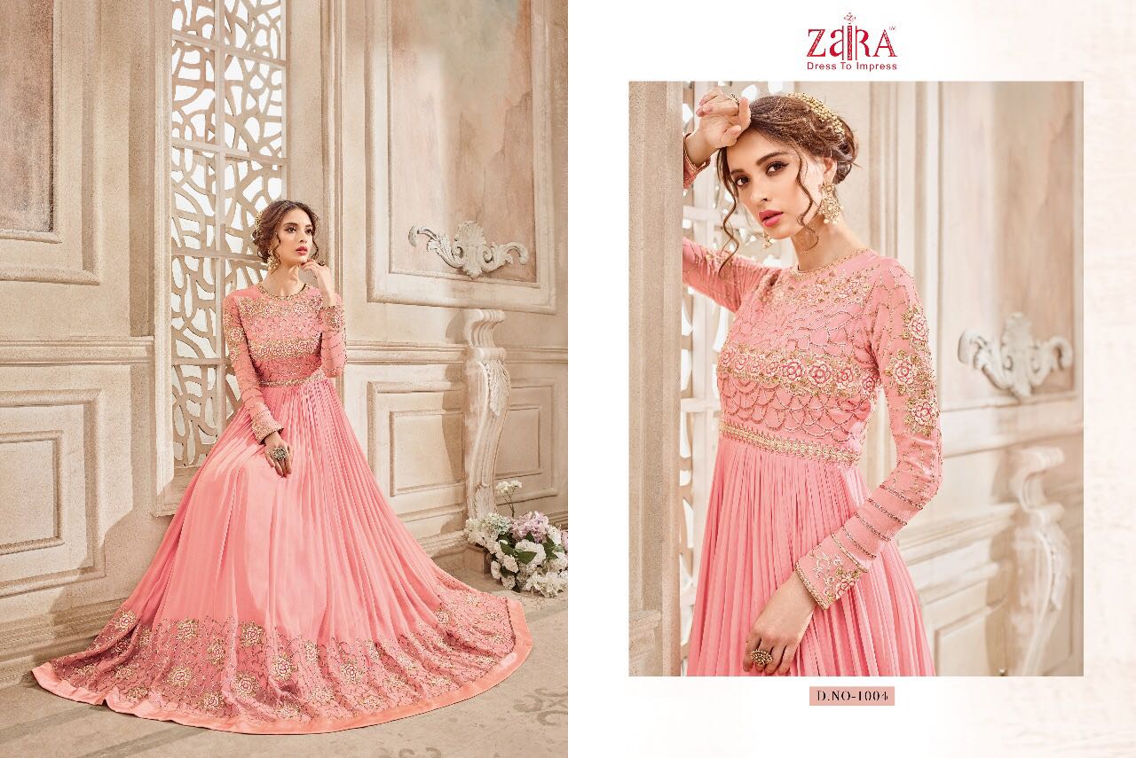 Mastani By Zaira 1001 To 1008 Series Designer Bridal Wear Suits Beautiful Fancy Colorful Party Wear & Occasional Wear Georgette Dresses At Wholesale Price