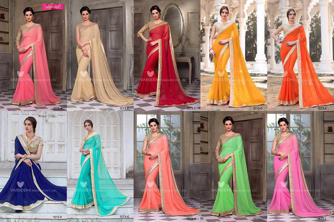 Mintorsi 1573-a To J Series By Varsiddhi Fashion Indian Traditional Beautiful Colorful Stylish Designer Pretty Party Wear Occasional Wear Casual Wear  Sarees At Wholesale Price