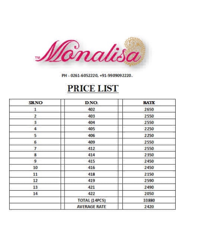 Monalisa 400 Series By Monalisa Indian Traditional Beautiful Embroidered Designer Colourful Party Wear Occasional Wear Ethnic Wear Sarees At Wholesale Price