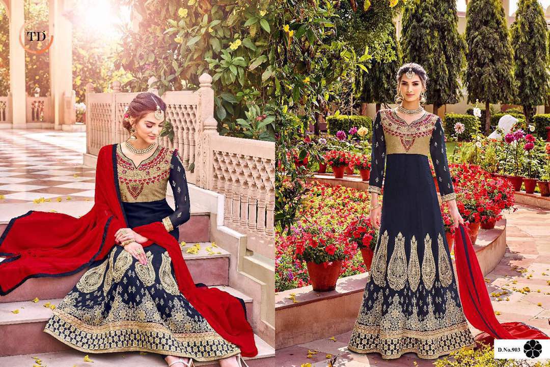 Mumtaj 901 To 904 Series By Tanu Designer Beautiful Embroidered Ethnic Colorful Pretty Party Wear Occasional Wear Ethnic Wear Georgette Dresses At Wholesale Price