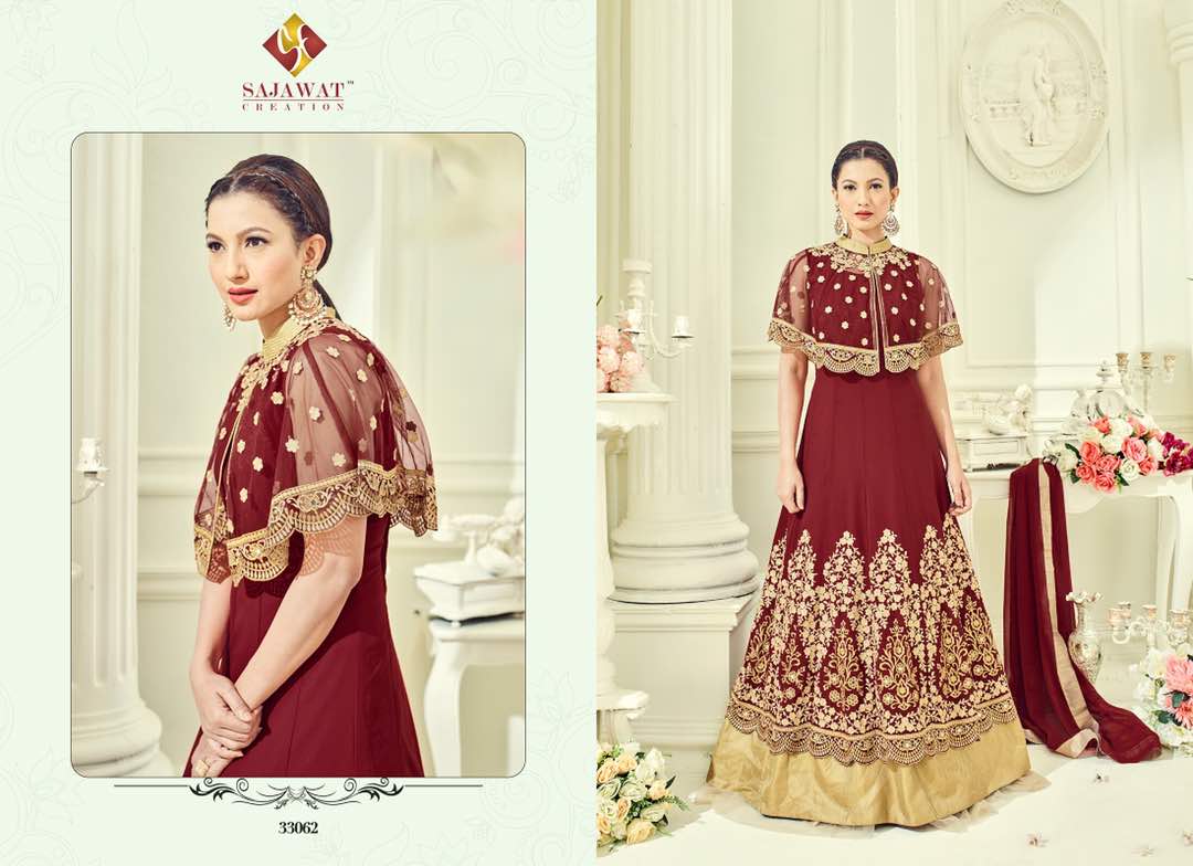 Nagin-7 33061 Series By Sajawat Creation Beautiful Embroidered Stylish Colorful Fancy Pretty Party Wear Occasional Wear Casual Wear Dresses At Wholesale Price