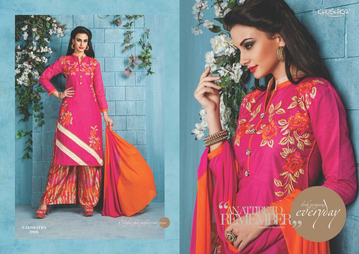Nakshatra By Khushika 5901 To 5908 Series Designer Pakistani Suits Colorful Beautiful Stylish Fancy Party Wear & Ethnic Wear Silk Dresses At Wholesale Price