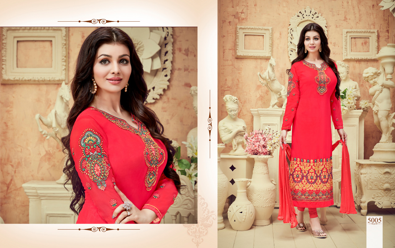 Nakshatra Vol-5 By Antique Creation 5001 To 5008 Series Indian Beautiful Colorful Wedding Collection Occasional Wear & Party Wear Georgette Dresses At Wholesale Price
