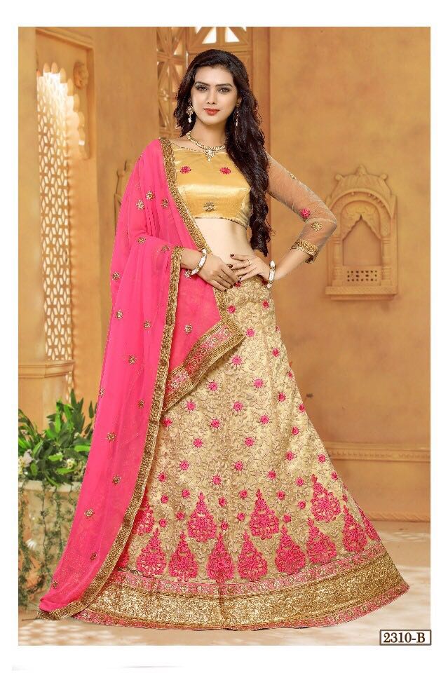 Nandana By Gajiwala 2128-e To 6993-e Series Indian Designer Beautiful Colorful Wedding Collection Party Wear & Occasional Wear Net Embroidered Lehengas At Wholesale Price