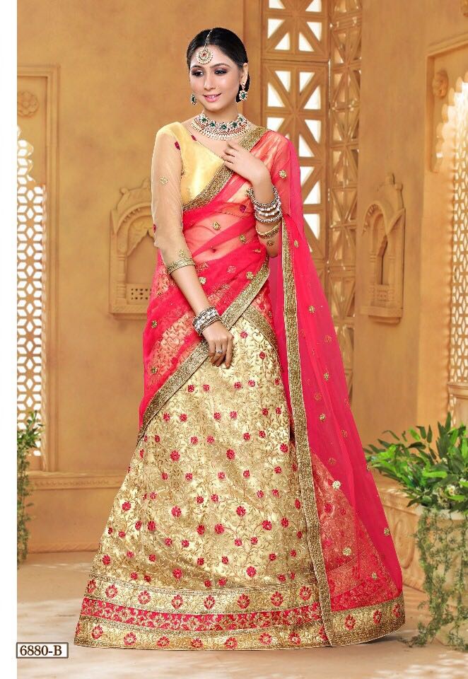Nandana By Gajiwala 2128-e To 6993-e Series Indian Designer Beautiful Colorful Wedding Collection Party Wear & Occasional Wear Net Embroidered Lehengas At Wholesale Price