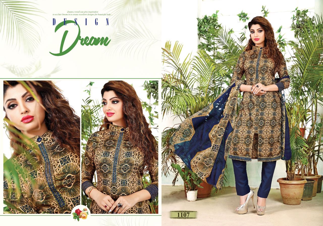 Naziya Vol-2 By Mag 1104 To 1113 Series Beautiful Colourful Ethnic Designer Digital Printed Casual Wear  Fully Cotton Dresses At Wholesale Price