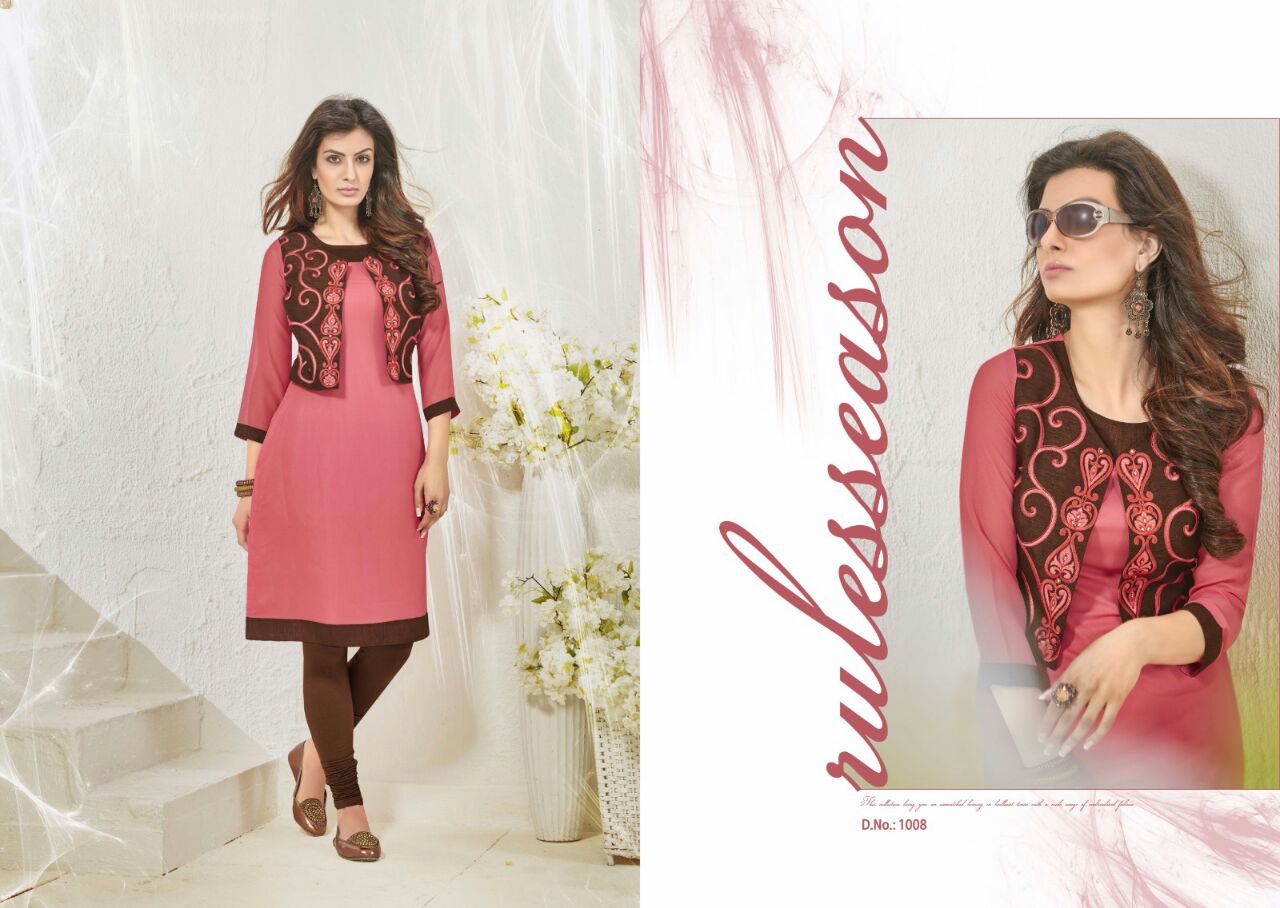 Nikhar By Swarn Pankh Western Beautiful Stylish Designer Embroidered Casual Wear Party Wear Ready To Wear Georgette Kurtis At Wholesale Price