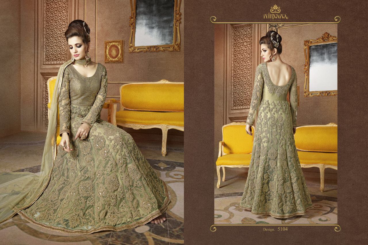 Nirvana 5101 Series By Nirvana Fashion 5101 To 5108 Series Indian Anarkali Suits Beautiful Designer Colorful Embroidered Party Wear & Occasional Wear Dresses At Wholesale Price