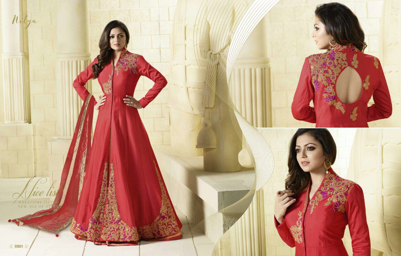 Nitya Vol 99 Nx By Lt Fabrics Bollywood Stylish Designer Heavy Embroidered Party Wear Occasional Wear Ethnic Wear Georgette Dresses At Wholesale Price