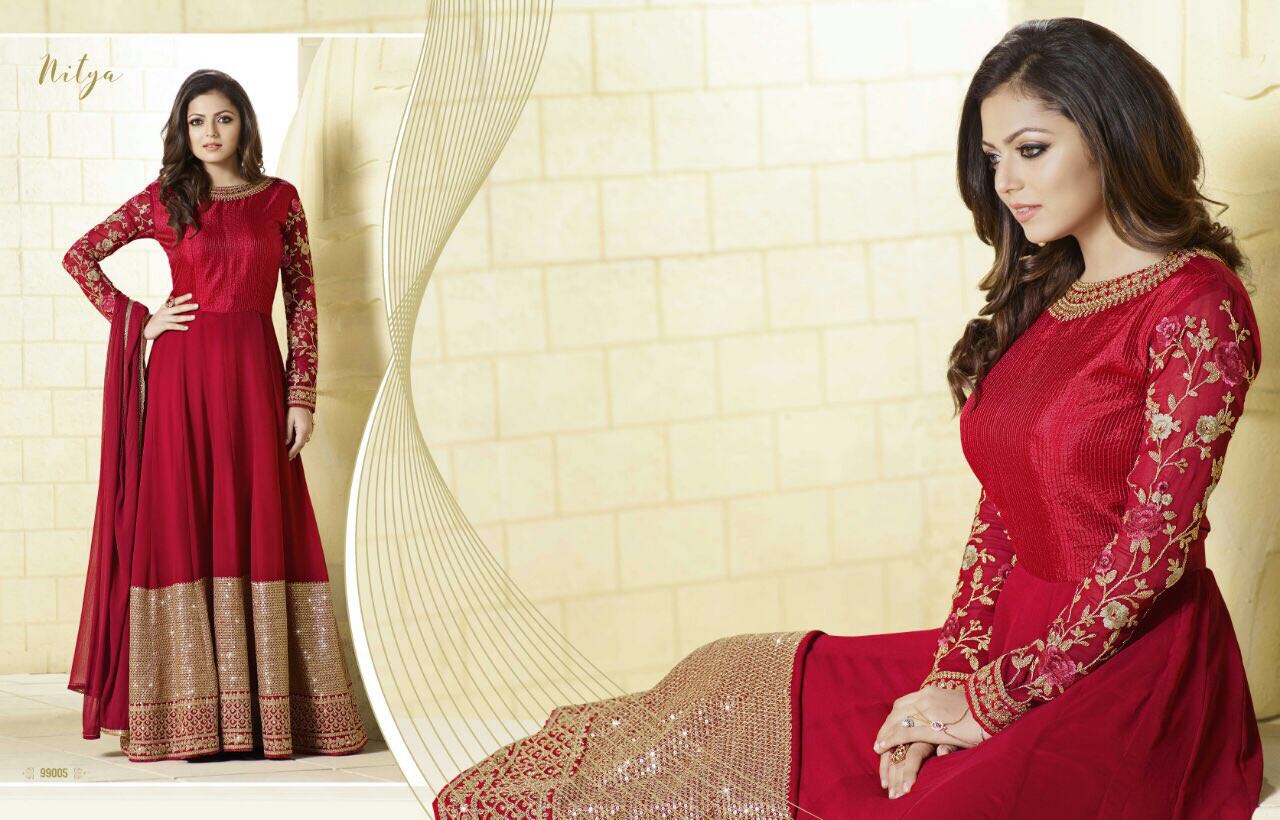 Nitya Vol 99 Nx By Lt Fabrics Bollywood Stylish Designer Heavy Embroidered Party Wear Occasional Wear Ethnic Wear Georgette Dresses At Wholesale Price