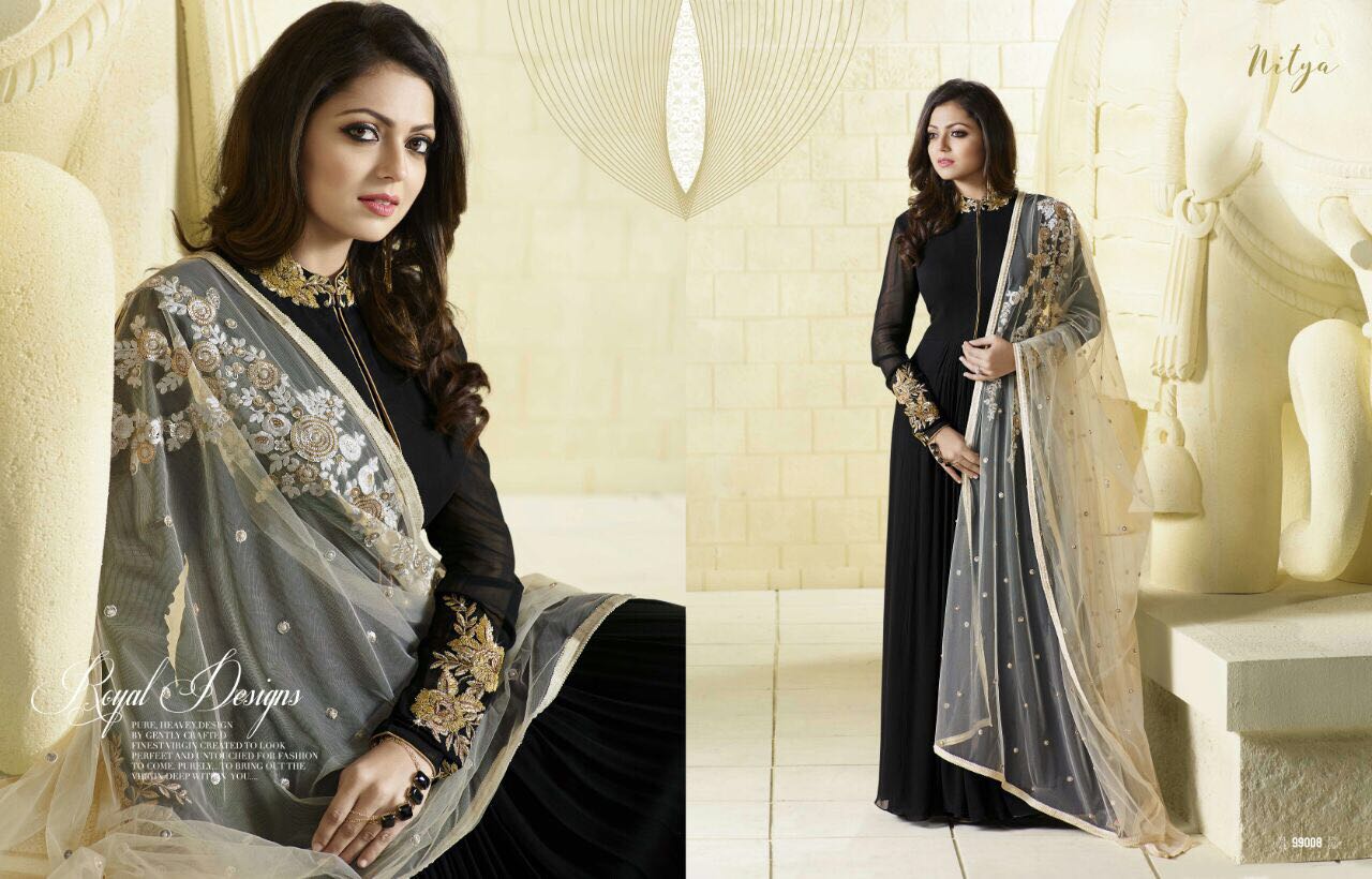 Nitya Vol 99 Nx By Lt Fabrics Bollywood Stylish Designer Heavy Embroidered Party Wear Occasional Wear Ethnic Wear Georgette Dresses At Wholesale Price