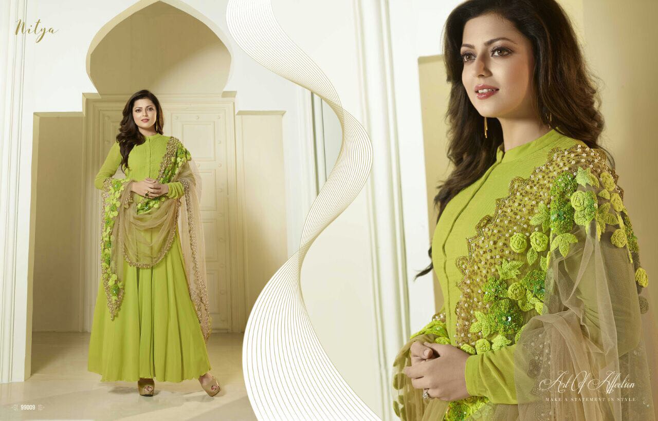 Nitya Vol 99 Nx By Lt Fabrics Bollywood Stylish Designer Heavy Embroidered Party Wear Occasional Wear Ethnic Wear Georgette Dresses At Wholesale Price