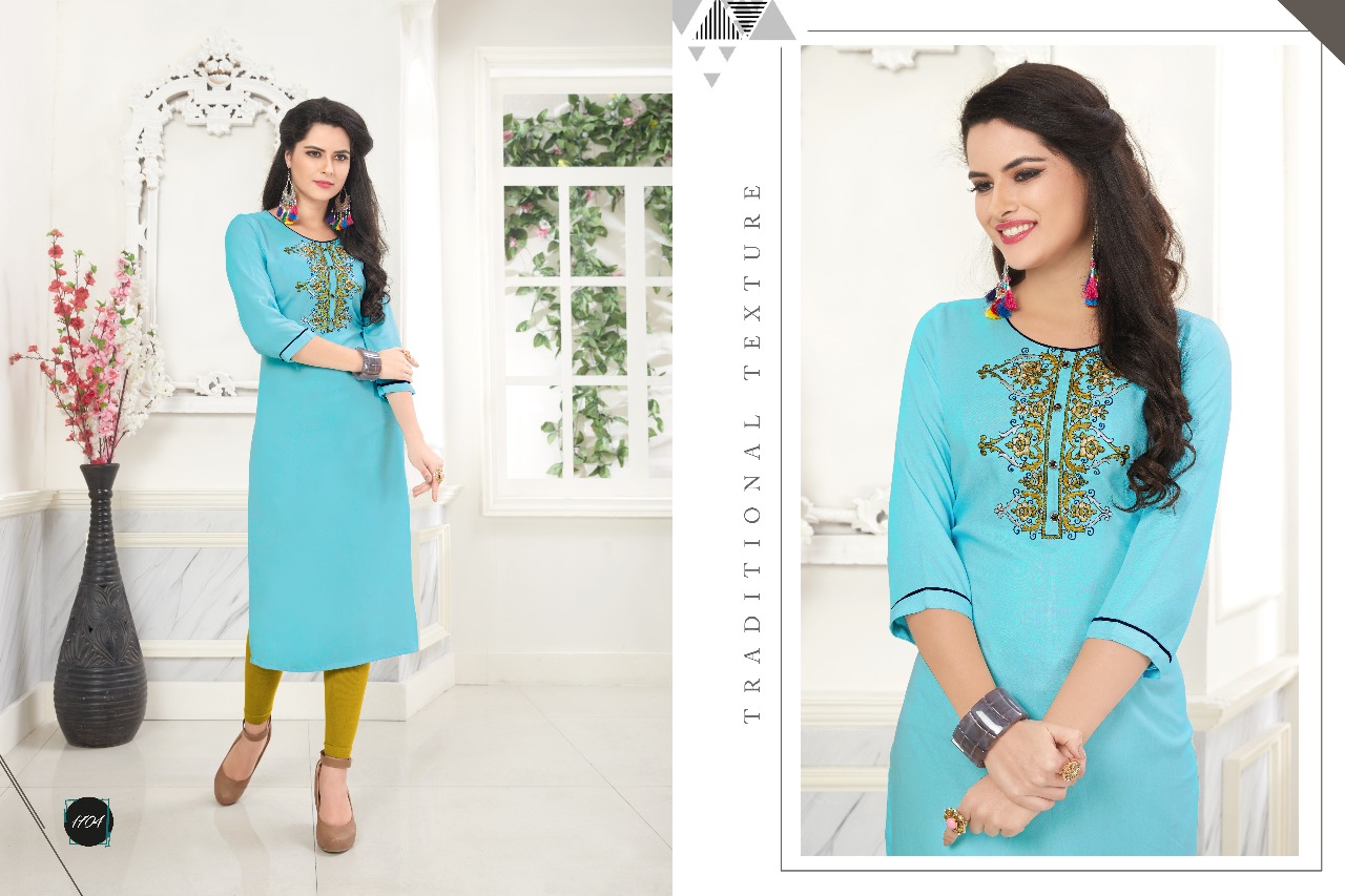 Noor By Veera Tex 1701 To 1710 Series Beautiful Colorful Stylish Fancy Casual Wear & Ethnic Wear Rayon Embroidered Kurtis At Wholesale Price