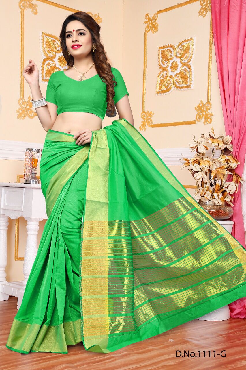 Np 1111 Colors By Np Sarees 1111-a To 1111-j Series Indian Stylish Beautiful Fancy Colorful Occasional Wear & Party Wear Cotton Printed Sarees At Wholesale Price