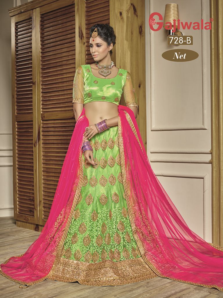 Pankhudi By Gajiwala Indian Traditional Wear Beautiful Colorful Wedding Collection Occasional Wear Net Embroidered Lehengas At Wholesale Price