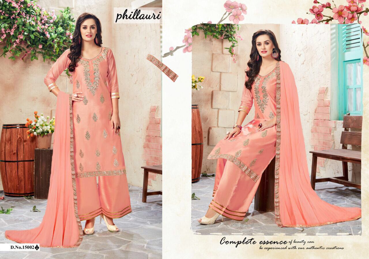 Phillauri Vol-3 Nx By Zikkra Designer Beautiful Colorful Collection Occasional Wear & Party Wear Chanderi Embroidered Dresses At Wholesale Price