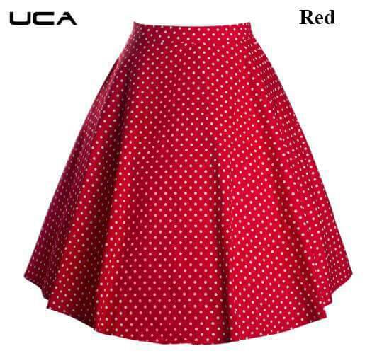 Polka Dot Skirt 01 To 06 Series By Uca Beautiful Colourful Stylish Fancy Pretty Party Wear Occasional Wear Casual Wear Printed Skirt At Wholesale Price