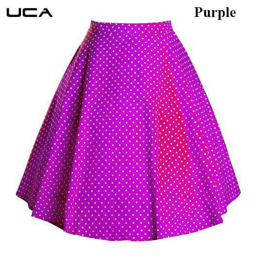 Polka Dot Skirt 01 To 06 Series By Uca Beautiful Colourful Stylish Fancy Pretty Party Wear Occasional Wear Casual Wear Printed Skirt At Wholesale Price