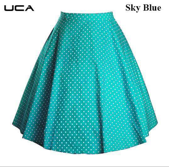 Polka Dot Skirt 01 To 06 Series By Uca Beautiful Colourful Stylish Fancy Pretty Party Wear Occasional Wear Casual Wear Printed Skirt At Wholesale Price