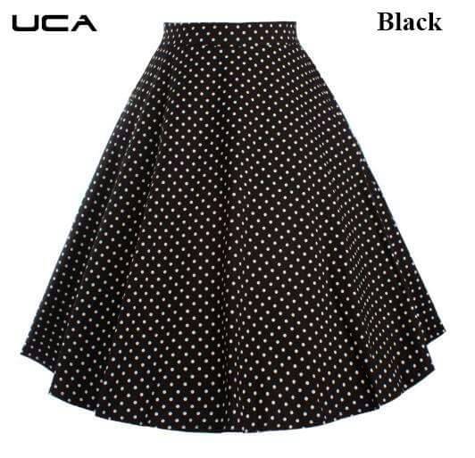 Polka Dot Skirt 01 To 06 Series By Uca Beautiful Colourful Stylish Fancy Pretty Party Wear Occasional Wear Casual Wear Printed Skirt At Wholesale Price