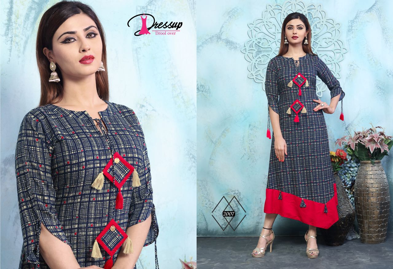 Princess Vol-2 By Dress Up 2001 To 2007 Series Designer Beautiful Fancy Colorful Party Wear & Ethnic Wear Royal Rayon Printed Kurtis At Wholesale Price