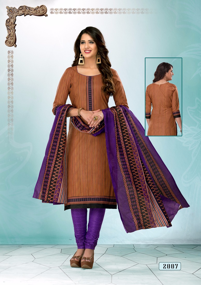 Priyanjali Vol-2 By Meenaxi 2001 To 2011 Series Colorful Beautiful Stylish Printed Casual Wear Cotton Un-stitched Dresses At Wholesale Price