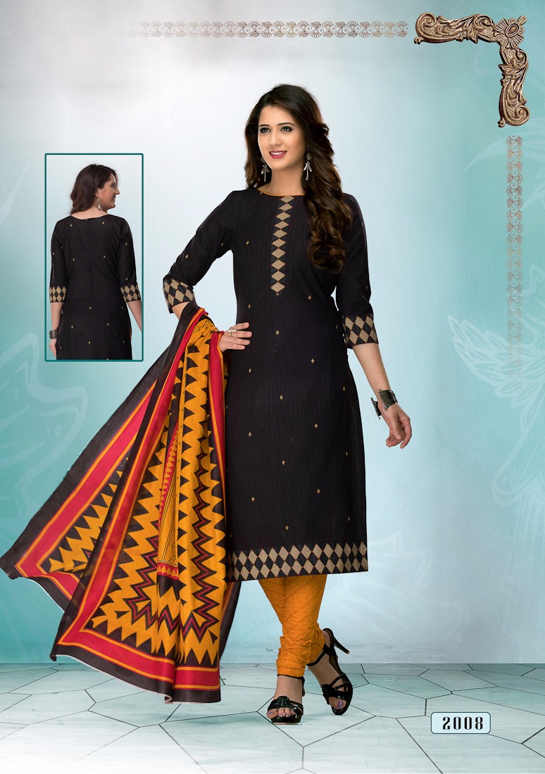 Priyanjali Vol-2 By Meenaxi 2001 To 2011 Series Colorful Beautiful Stylish Printed Casual Wear Cotton Un-stitched Dresses At Wholesale Price