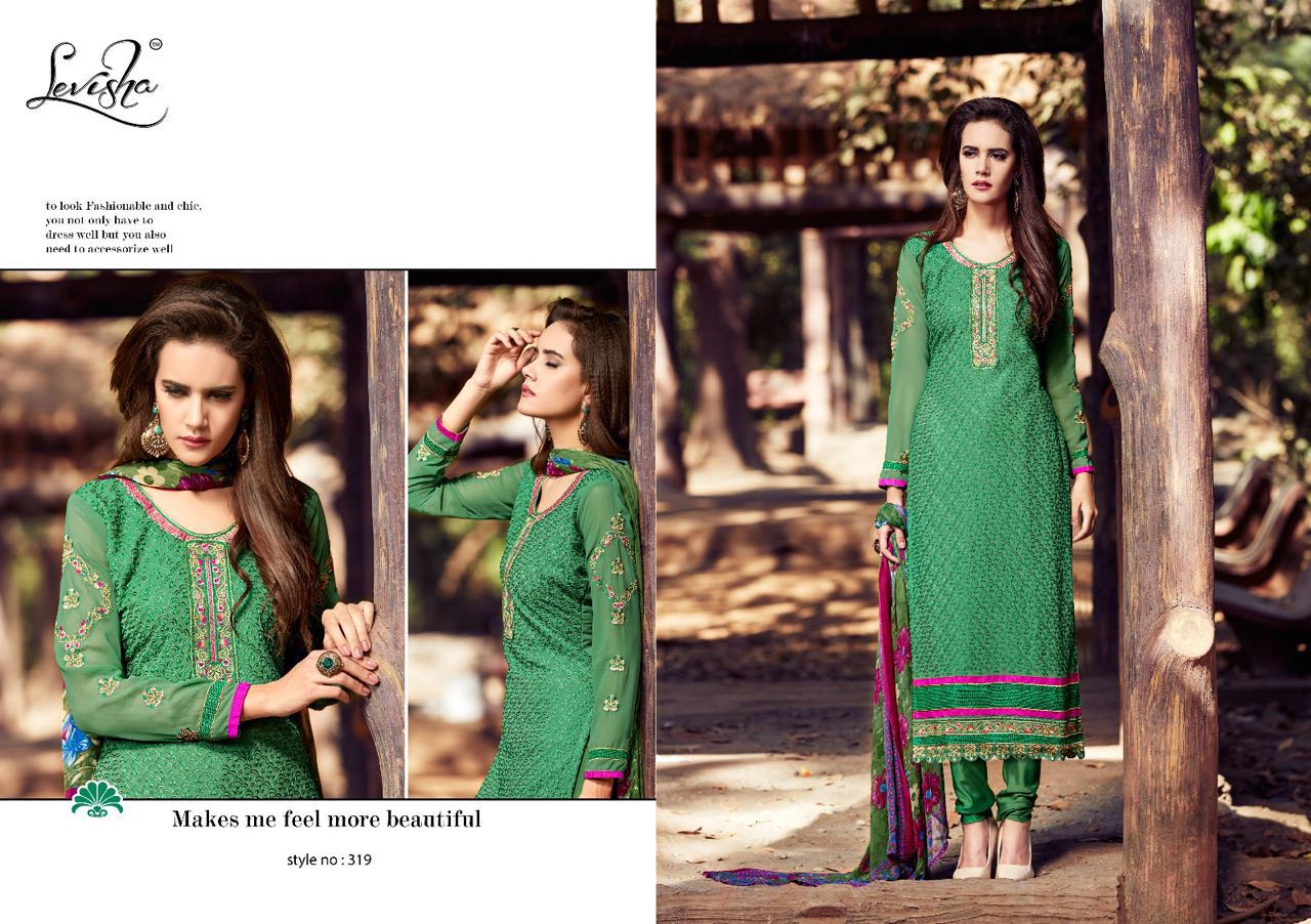 Reflection By M.pankaj Fashion 313 To 320 Series Indian Ethnic Beautiful Stylish Designer Embroidered Party Wear Georgette Dresses At Wholesale Price