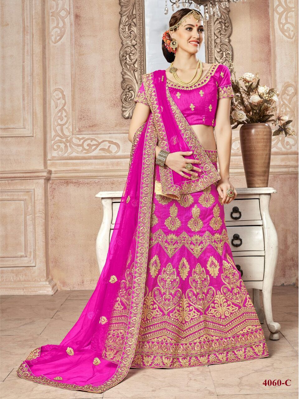 Rinky Lehenga Colours By Rinky 4059-a To 4063-h Series Indian Designer Beautiful Colorful Fancy Occasional Wear & Party Wear Bangalori Silk Lehengas At Wholesale Price