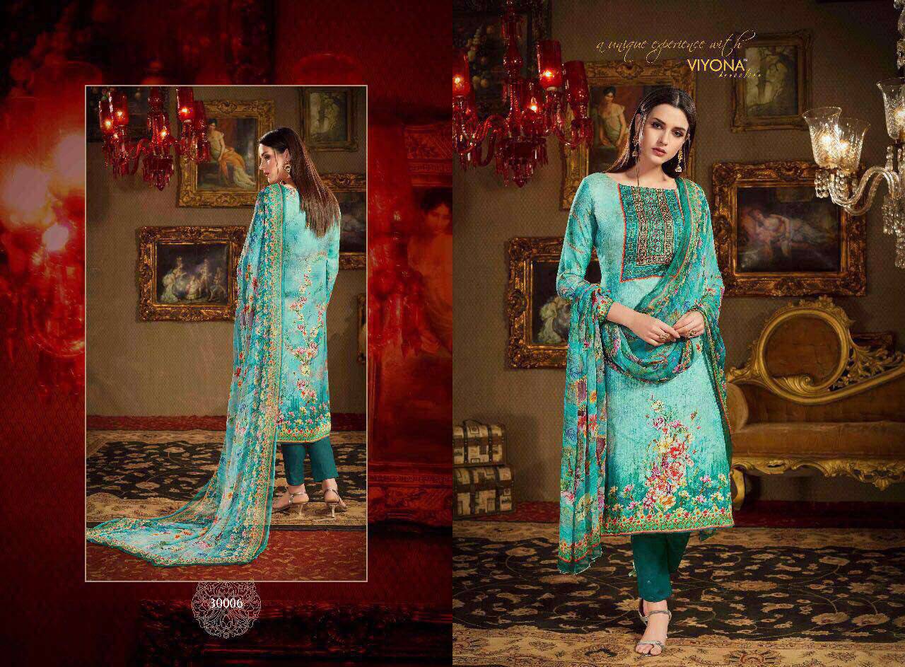 Romance By Viyona Dressline 30001 To 30008 Series Beautiful Pakistani Colorful Fancy Party Wear & Occasional Wear Pure Pashmina Printed Dresses At Wholesale Price