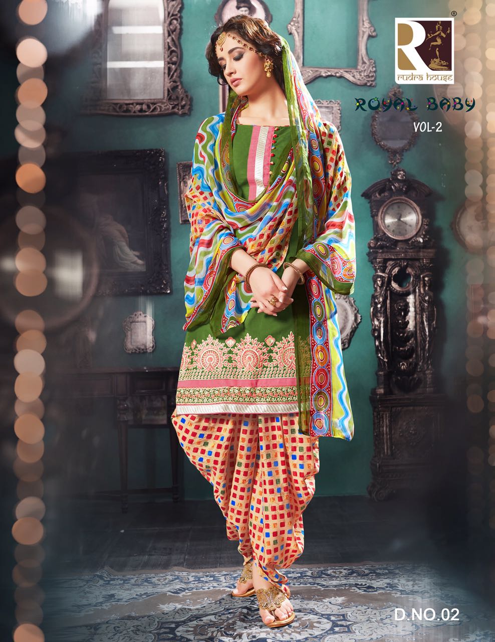 Royal Baby Vol 2 By Rudra Fashion 01 To 15 Series Indian Traditional Beautiful Stylish Designer Embroidered Casual Wear Ethnic Wear Cambric Patiyala Dresses At Wholesale Price